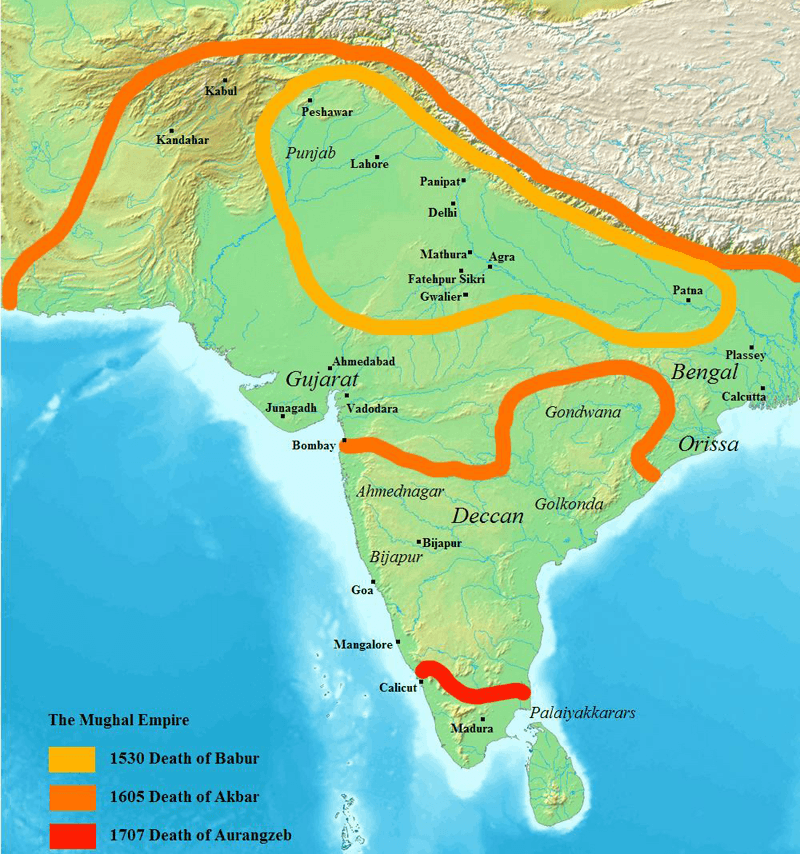 The Mughal Empire, From 1526 To 1858, Largest Empire Of India